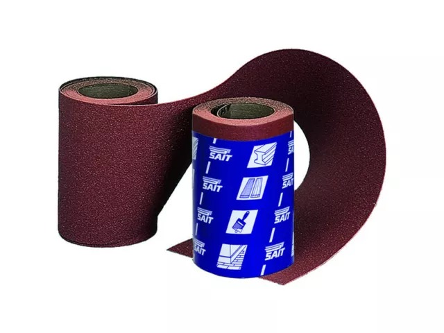 rouleau papier verre rouge