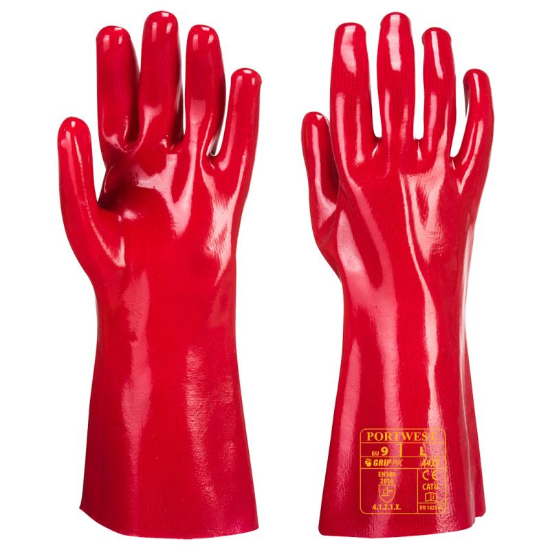 gant pvc rouge